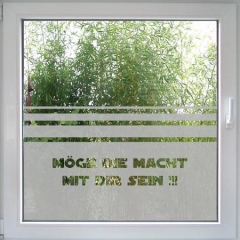 Möge die Macht Fensterfolie