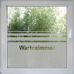 Fensterfolie Wartezimmer