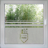 Fenstertattoo Zahnarztpraxis