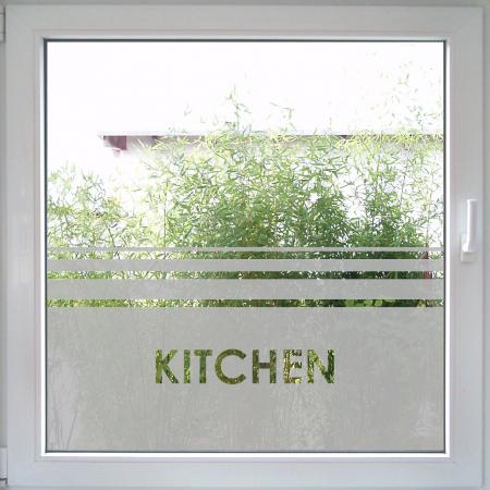 Sichtschutzfolie Küche Tea Time Fensterfolie Küchenfenster Aufkleber Fenster