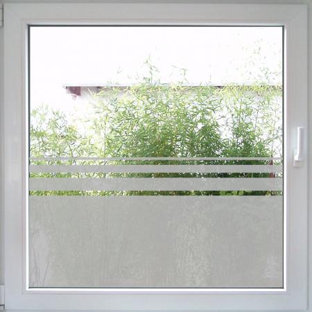 Fenster Folie Sichtschutz Streifen 75mm von KLEBEHELD®.DE