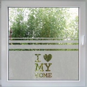 I Love my Home Windowtattoo