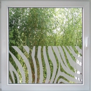 Zebra Fensterdekor