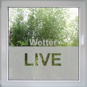 Wetter Live Fenstertattoo