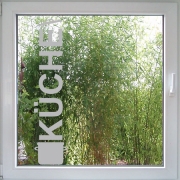 Fenstertattoo Küche