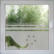 Fenstertattoo Juggling Elephant